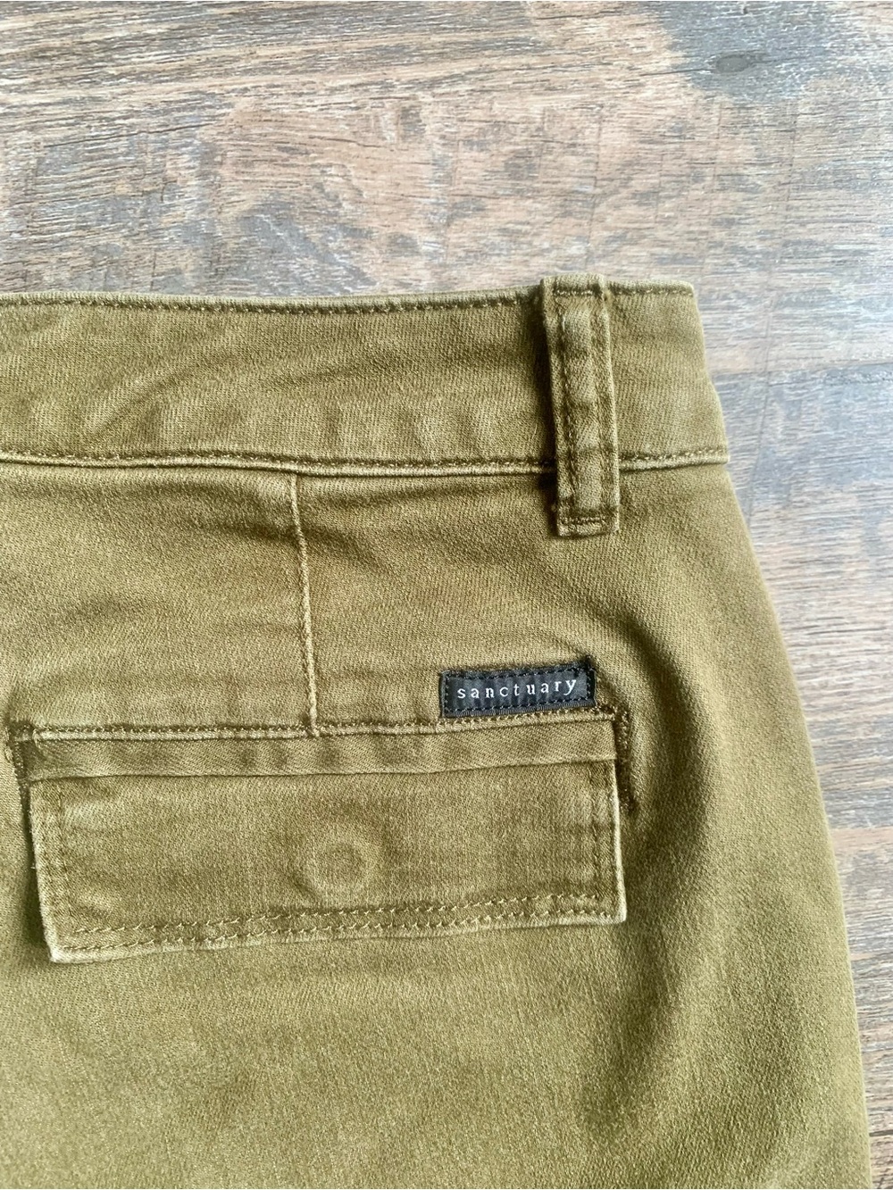 Sanctuary Utility Straight Leg Olive Green Pants - Picture 7 of 7